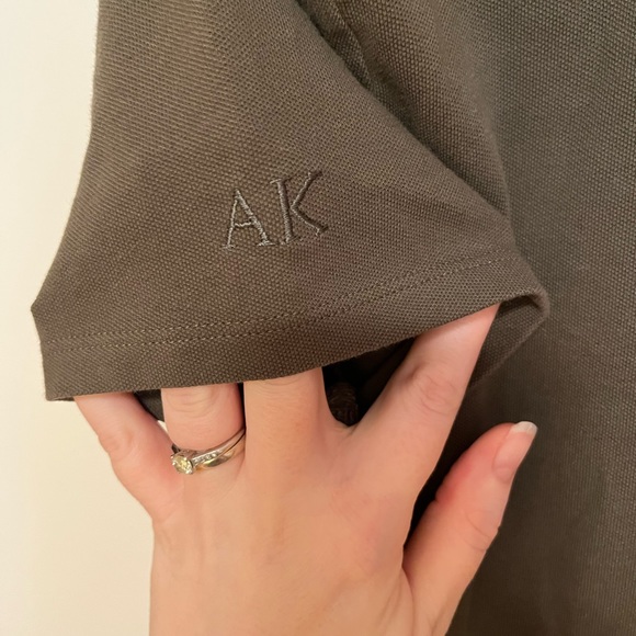 EUC Anne Klein Olive Green Polo Tennis Dress Short Sleeved Preppy Sporty - Picture 4 of 6